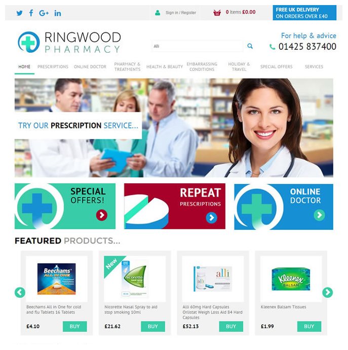 Pharmacy Website Design | Pharmacy Website Examples